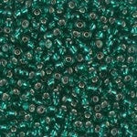 11/0 Silver Lined Emerald Miyuki Seed Bead (250 Gm) #17