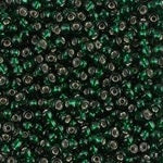 11/0 Silver Lined Dark Emerald Miyuki Seed Bead (250 Gm) #27