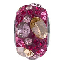 Swarovski 81304 14mm Pink BeCharmed Medley Bead