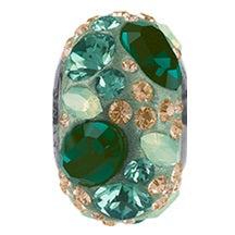 Swarovski 81304 14mm Green BeCharmed Medley Bead