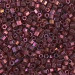 8/0 Cranberry Gold Luster Miyuki Cut Seed Bead (250 Gm) #313