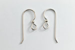 23mm Sterling Silver TierraCast French Hook Ear Wire with 2mm Bead #BSU018