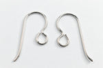 23mm Sterling Silver TierraCast French Hook Ear Wire with Regular Loop #BSU017