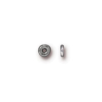 4mm White Bronze TierraCast Kenyan Spacer Bead #CK766