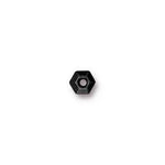 5mm Black TierraCast Faceted Hexagon Spacer #CK155
