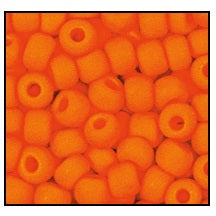 6/0 Matte Opaque Orange Czech Seed Bead (20 Gm, 1/2 Kilo) CSB378