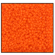 11/0 Opaque Orange Charlotte Cut Seed Bead (1/2 Kilo) Preciosa #93140