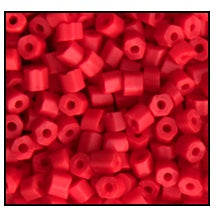 9/0 Matte Opaque Red 2 Cut Czech Seed Bead (1/4 Kilo) Preciosa #93190M