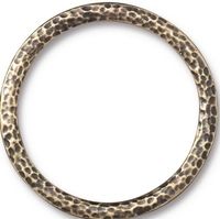 1.25" Antique Brass TierraCast Hammertone Ring (10 Pcs) 94-3231