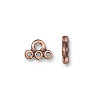 9mm Antique Copper TierraCast Stitch-in Connector Link (20 Pcs) #CK927