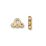 9mm Bright Gold TierraCast Stitch-in Connector Link #CK927