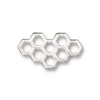 21mm Antique Silver TierraCast Honeycomb Link (20 Pcs) #CK882