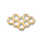 21mm Antique Gold TierraCast Honeycomb Link #CK882