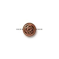 10mm Antique Copper TierraCast Celtic Knot Coin Bead #CK091