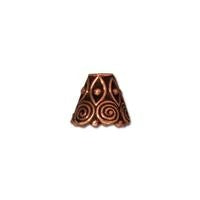 8.5mm x 9.5mm Antique Copper TierraCast Spiral Cone (10 Pcs) #CK163
