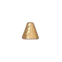 8mm Bright Gold TierraCast Hammered Cone (10 Pcs) #CK164