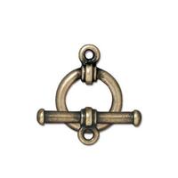 12mm Antique Brass TierraCast Pewter Toggle Clasp (10 Sets) #CK047