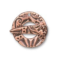 20mm Antique Copper TierraCast Pewter Flora Toggle Clasp #CK517