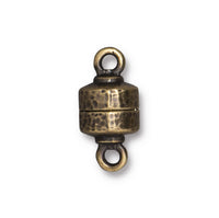 9mm Antique Brass TierraCast Hammertone Magnetic Clasp (5 Pcs) 94-6246