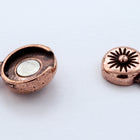 18mm TierraCast Antique Copper Starburst Magnetic Clasp #CK933