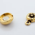 18mm TierraCast Antique Gold Starburst Magnetic Clasp #CK933