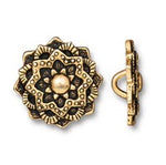 17mm Antique Gold TierraCast Mandala Button (15 Pcs) #CK896