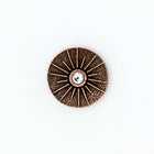 15mm TierraCast Antique Copper Starburst Button (5 Pcs) #CK944