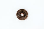 15mm TierraCast Antique Copper Starburst Button (5 Pcs) #CK944