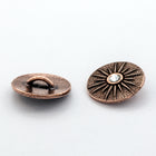 15mm TierraCast Antique Copper Starburst Button (5 Pcs) #CK944