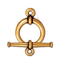 16mm Antique Gold TierraCast Tapered Toggle Clasp #CK533