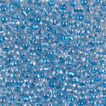 Sparkling Sky Blue Lined Crystal Miyuki Berry Bead (125 Gm) #1529