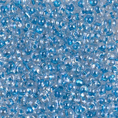 Sparkling Sky Blue Lined Crystal Miyuki Berry Bead (125 Gm) #1529