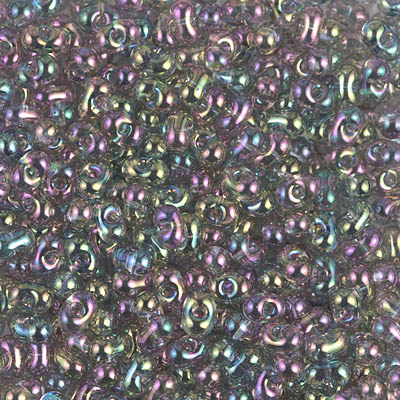 Transparent Gray Rainbow Luster Miyuki Berry Bead (125 Gm) #2440
