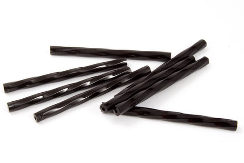 30mm Opaque Black Twist Bugle (10 Gm, 40 Gm, 1/2 Kilo) #CBR023
