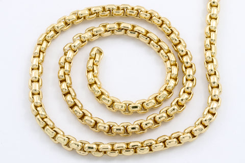 3mm Gold Venetian Box Chain #CC265