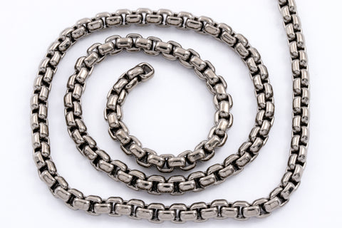 3mm Gunmetal Venetian Box Chain #CC265