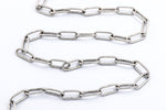 11mm x 4.25mm Antique Silver Paperclip Cable Chain #CC268