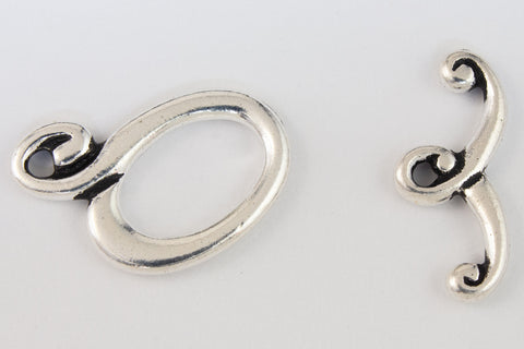 18mm Antique Silver Tierracast Pewter Melody Toggle Clasp #CK539-General Bead