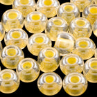 6/0 Pastel Pearl Lined Yellow Czech Seed Bead (20 Gm, 1/2 Kilo) #CSB373