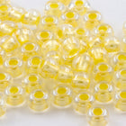 6/0 Pastel Pearl Lined Yellow Czech Seed Bead (20 Gm, 1/2 Kilo) #CSB373