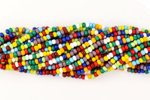 6/0 Opaque Multi Mix Czech Seed Bead (20 Gm, 1/2 Kilo) #CSB376