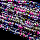 8/0 Violet Vagaries Mix Czech Seed Bead (20 Gm, 1/2 Kilo) #CSD154