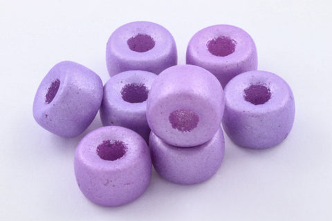 9mm Lavender Pearl Glass Crow Bead #CSX076