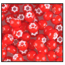 32/0 Red Cornelian Star Czech Seed Bead (1/4 Kilo) Preciosa #93730