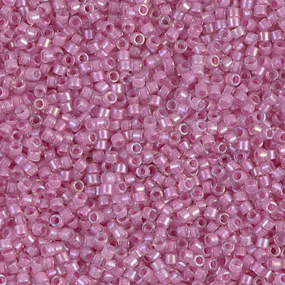 DB072- 11/0 Orchid Lined Crystal Luster Miyuki Delica Beads (50 Gm, 250 Gm)