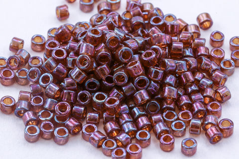 DBS129- 15/0 Pink Luster Topaz Miyuki Delica Beads (5 Gm, 50 Gm, 250 Gm)