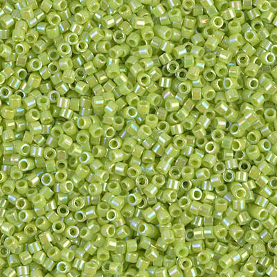 DB169- 11/0 Opaque Chartreuse AB Miyuki Delica Beads (10 Gm, 50 Gm, 250 Gm)