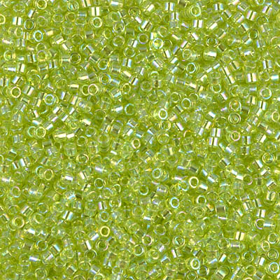 DB174- 11/0 Transparent Chartreuse AB Miyuki Delica Beads (50 Gm, 250 Gm)