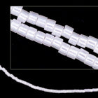 DBS231- 15/0 White Pearl Luster Miyuki Delica Beads (5 Gm, 50 Gm, 250 Gm)