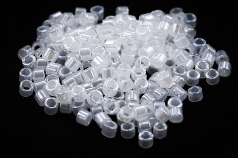 DBS231- 15/0 White Pearl Luster Miyuki Delica Beads (5 Gm, 50 Gm, 250 Gm)